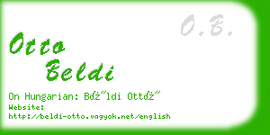 otto beldi business card